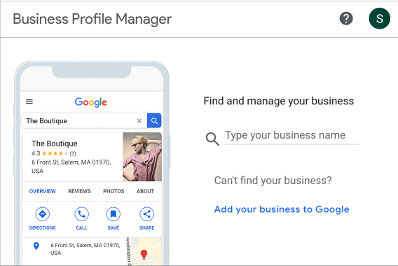 Sample Google Business Profile