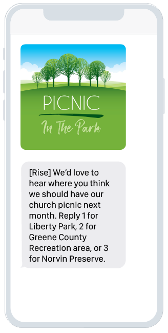 Congregant Survey Sample Text Message