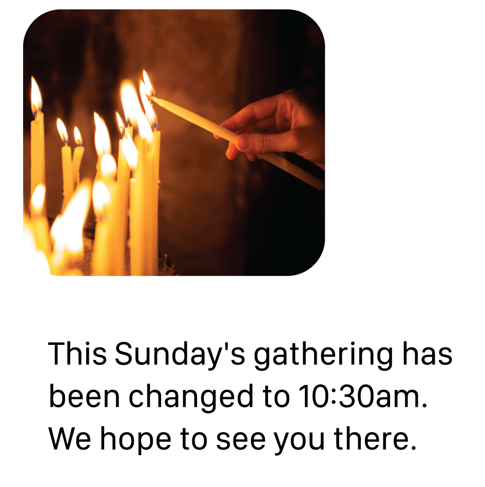 Sunday Gathering Text Message