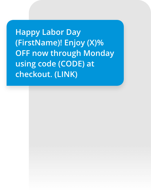 Happy Labor Day SMS Text Example 1