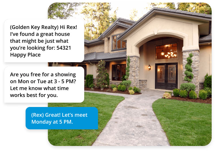 Lead Engagement Real Estate Text Message